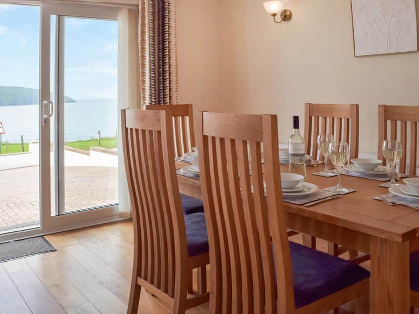 Dining Area | Ffin Yr Afon - Gwbert Holiday Cottages, Gwbert, near Cardigan
