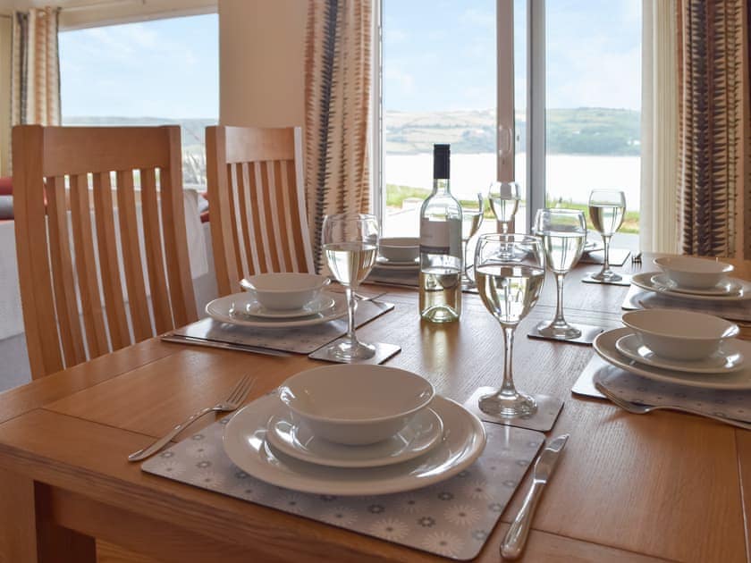Dining Area | Ffin Yr Afon - Gwbert Holiday Cottages, Gwbert, near Cardigan