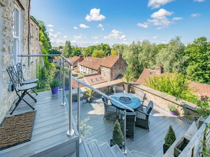 Terrace | Clear View Cottage, Pickering