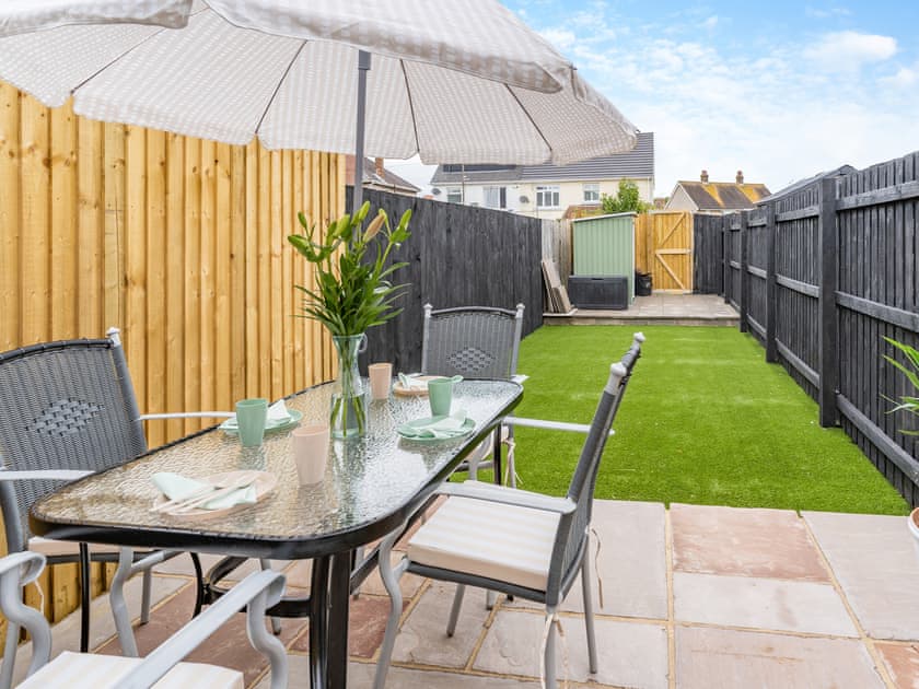 Patio | Wick Cottage, Porthcawl, near Swansea