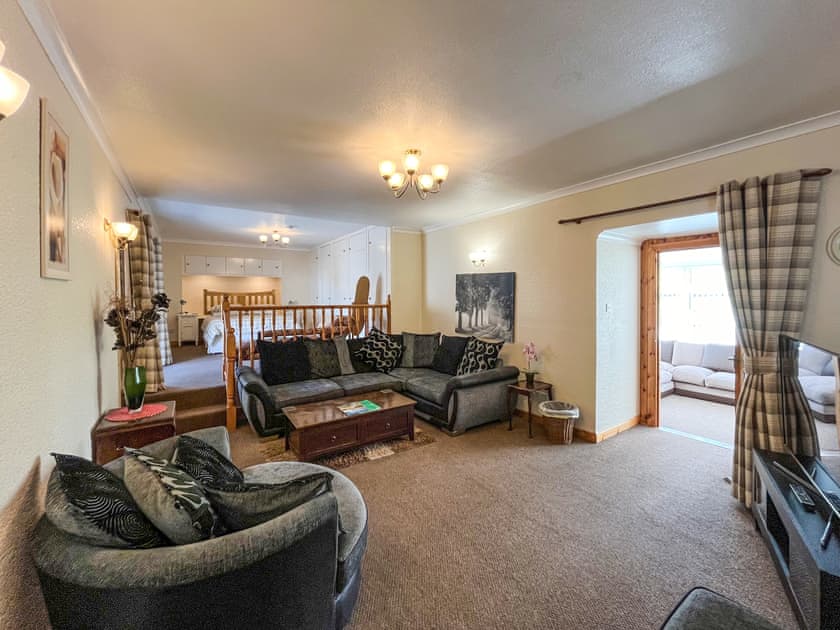 Living area | Carty Cottage - Barrhill Farm Holidays, Newton Stewart