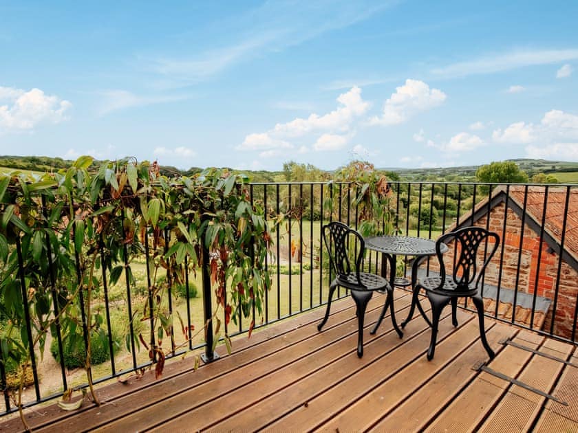 Balcony | Hayloft Cottage - Rudge Farm Cottages, Chilcombe, near Bridport