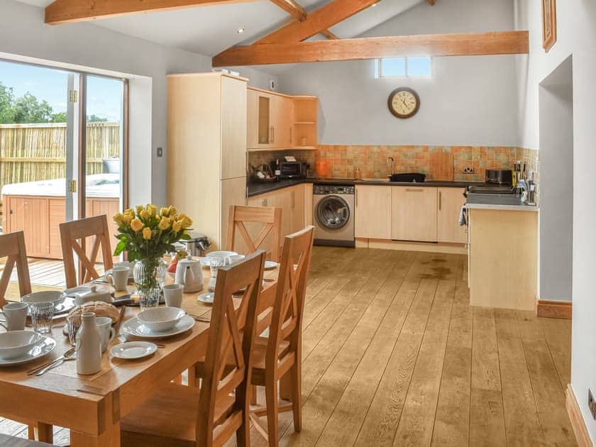 Kitchen/diner | Woodland View - Hazel Hill Retreats, Blackwoods, near Easingwold