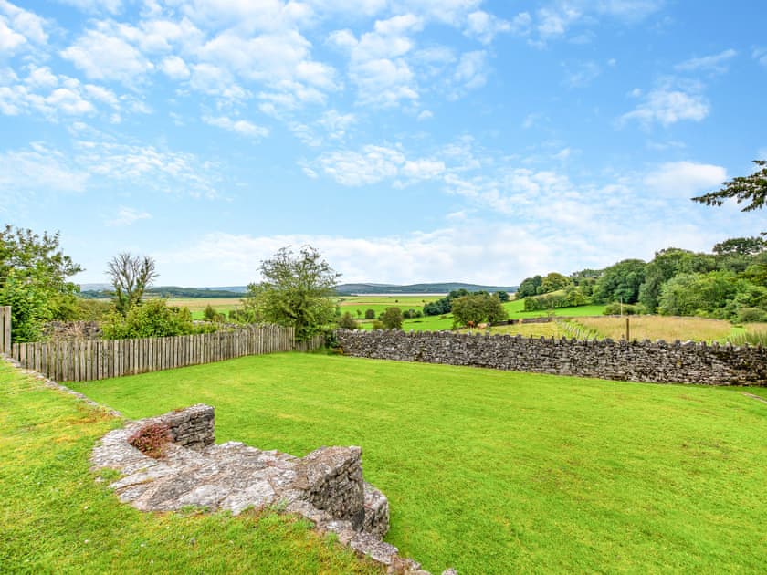 Garden | Baycliff Apartment - Meathop Fell Caravan Club Apartments and Cottage, Meathop, near Grange-over-Sands