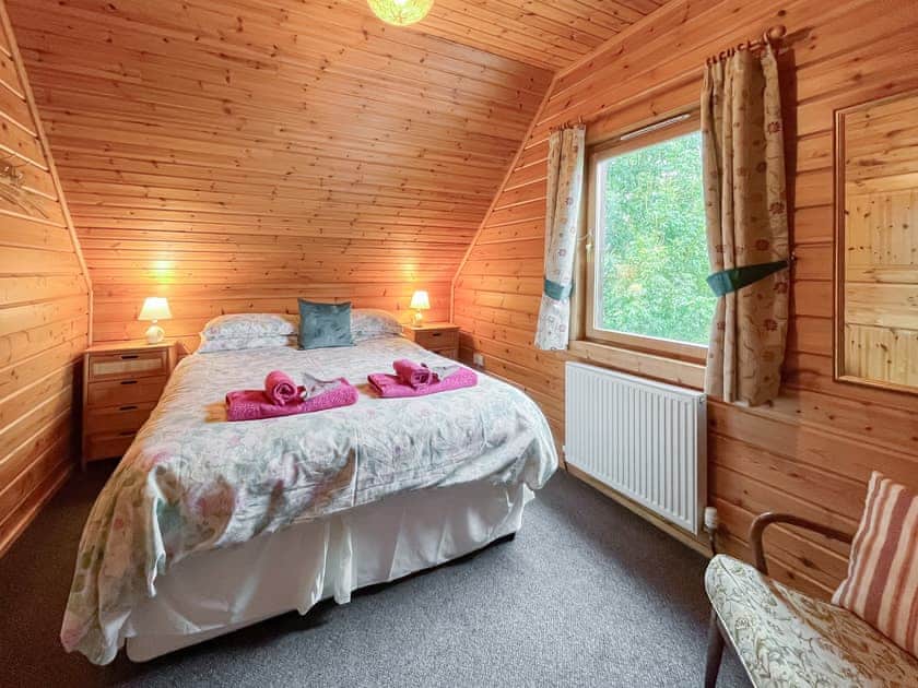 Warm and welcoming double bedroom | Criffel Lodge, Tongland, Kirkcudbright