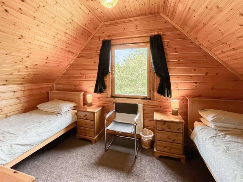 Stylish twin bedded room | Criffel Lodge, Tongland, Kirkcudbright
