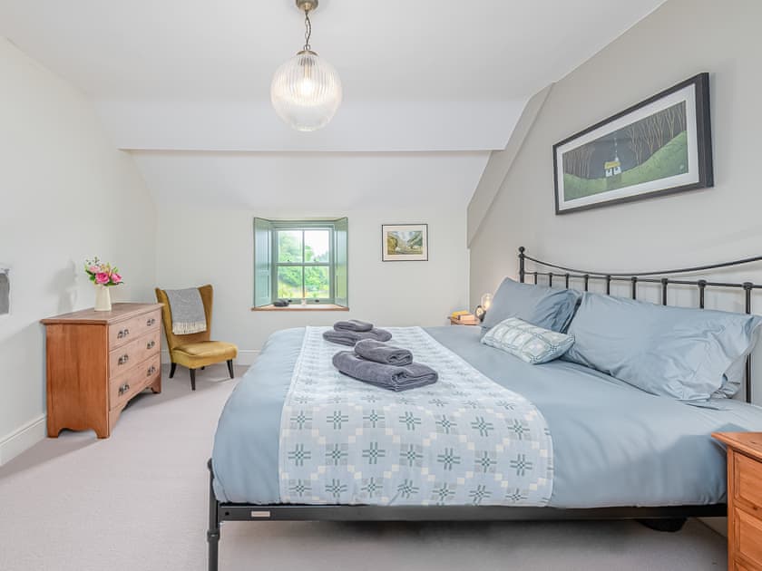 Master bedroom Super Kingsize Bed  | Coed Mawr, Betws-y-Coed