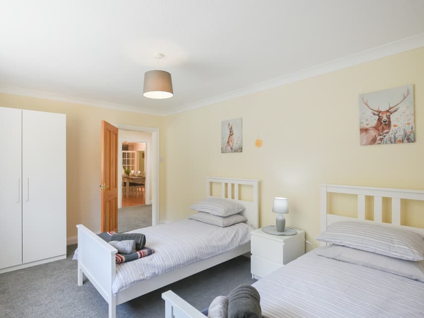 Twin bedroom | The Bungalow, Berriew, near Welshpool
