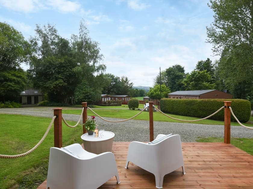 Decking | Mini Lodge - Daisy Bank Touring Caravan Park, Montgomery