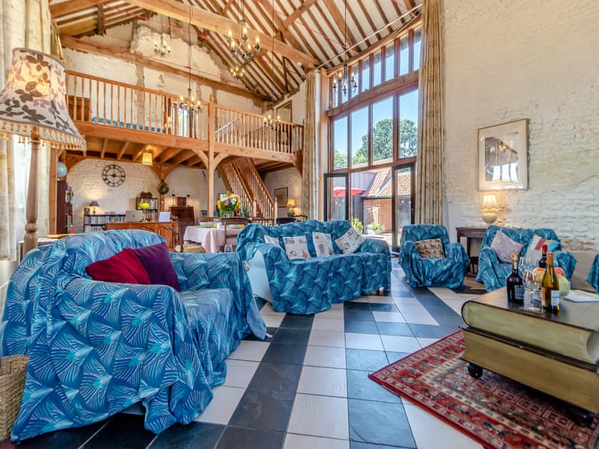 Open plan living space | St Mary’s Chapel, New Buckenham