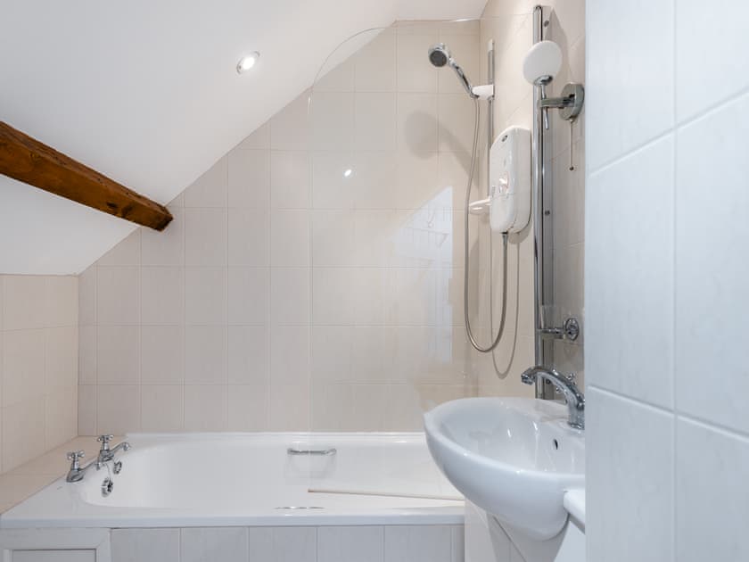 Bathroom | Rhandir Long House - Cennen Cottages at Rhandir Farm, Trapp, near Llandeilo