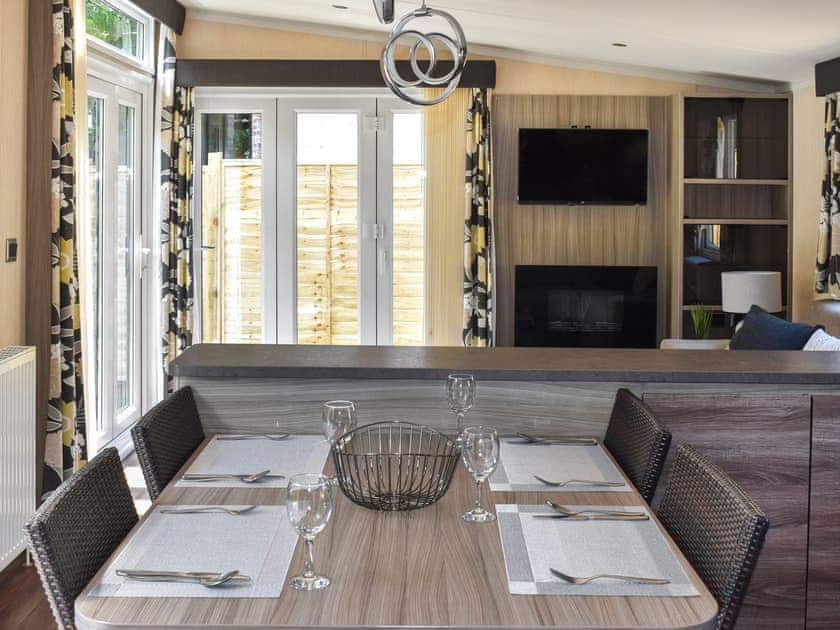 Dining Area | Pigeon Coo Lodge, Hamstead