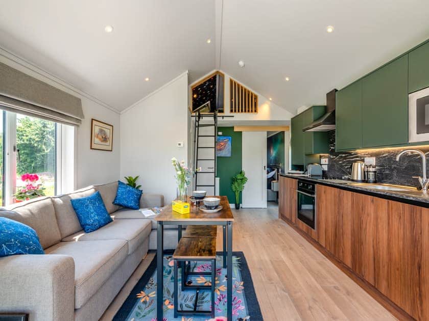 Open plan living space | Cranborne Chase Stargazer - Whitey Top Lodges, Pentridge