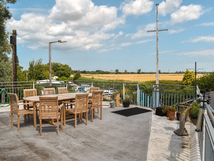 Rear terrace,outdoor eating area  | The Boat House, Canterbury
