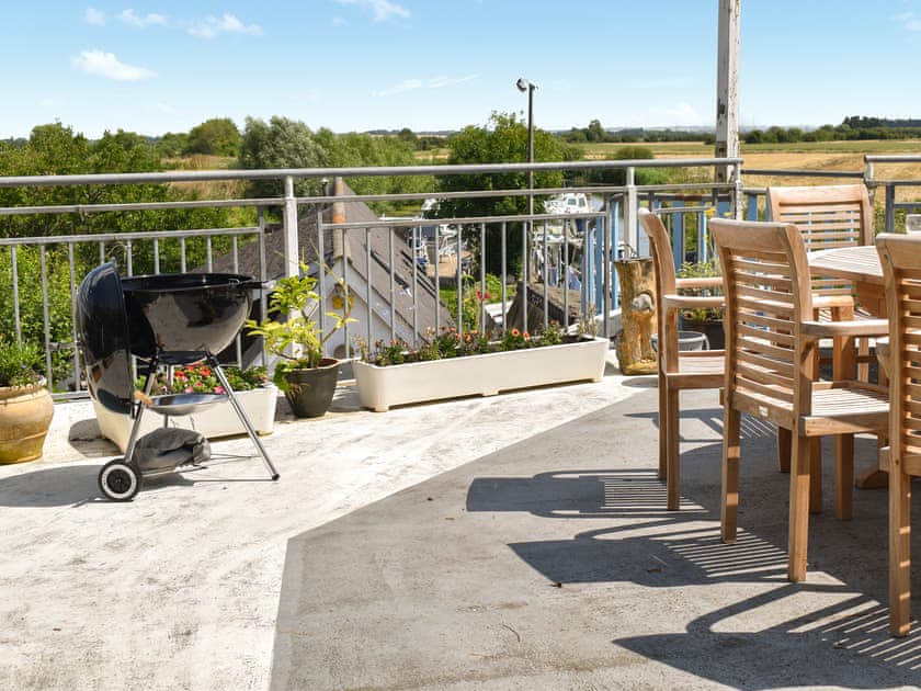 Rear terrace,outdoor eating area  | The Boat House, Canterbury