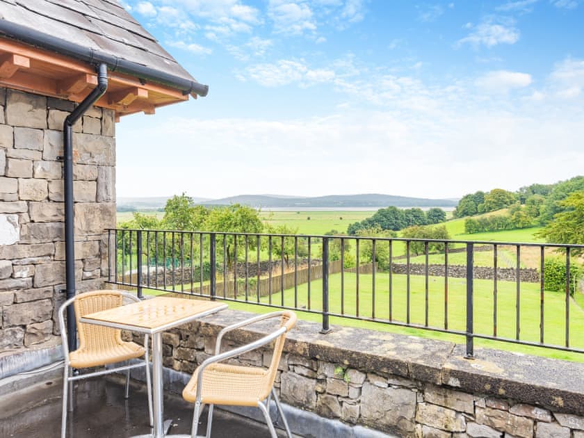 Sitting-out-area | Kent View Apartment - Meathop Fell Caravan Club Apartments and Cottage, Meathop, near Grange-over-Sands