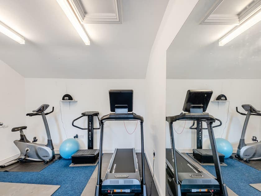 Gym | Ysgubor Fawr - Cennen Cottages at Blaenllynnant, Gwynfe, Llangadog