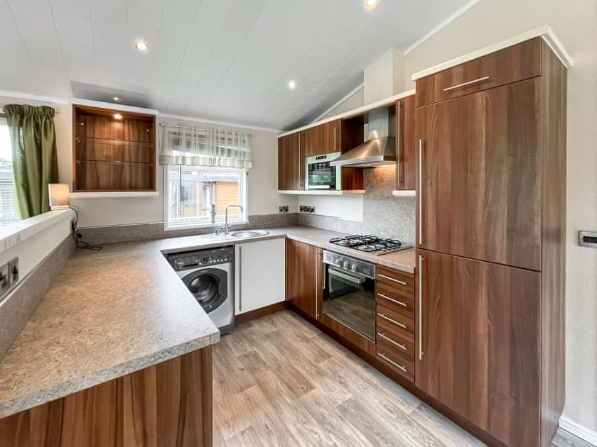 Kitchen | Lodge Two - Bonnie Escapes, Dalbeattie