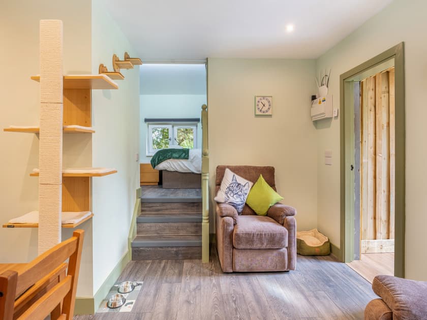 Open plan living space | The Cat Cabin - Heart of Scotland Holidays, Polmont, near Falkirk