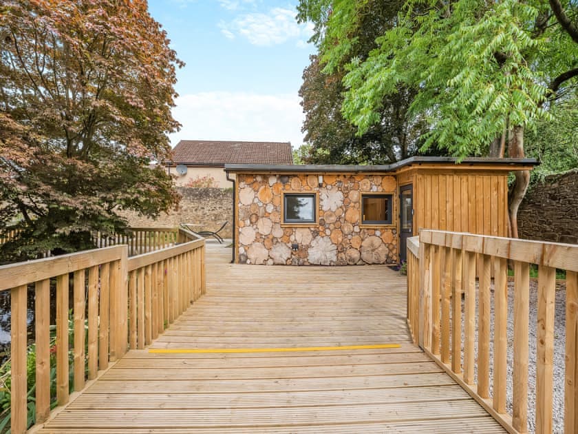 Decking | The Logstack - Heart of Scotland Holidays, Polmont, near Falkirk