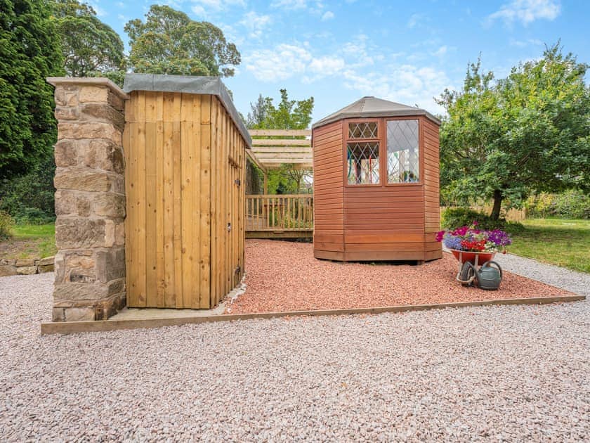 Outdoor area | The Logstack - Heart of Scotland Holidays, Polmont, near Falkirk