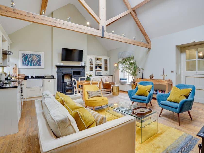 Open plan living space | Pope Lodge, Alnmouth