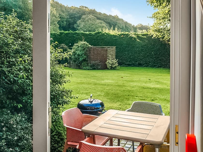 Outdoor eating area | Stourcastle - Greenwood Grange Cottages, Higher Bockhampton, near Dorchester