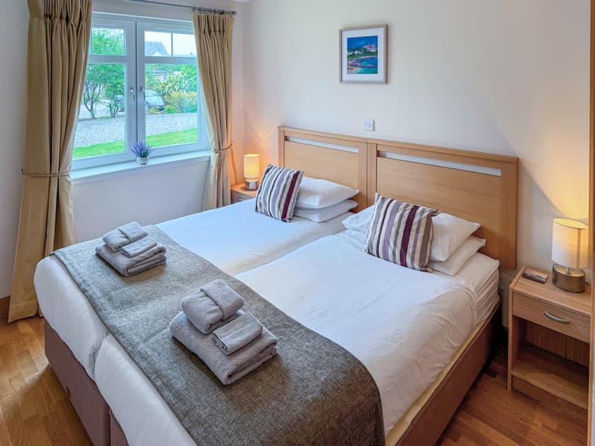 Double bedroom | No.4 The Links Apartments, Brora