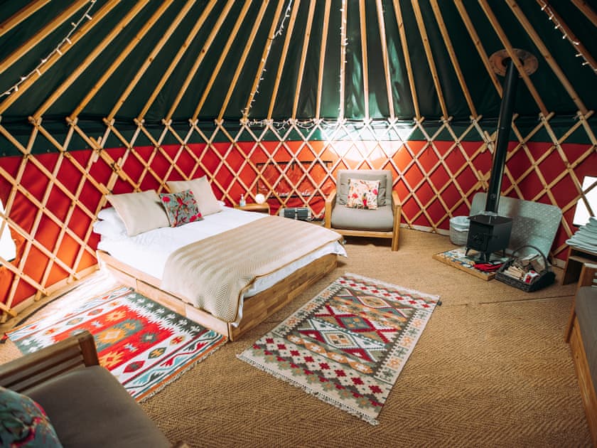 Open plan living space | Timothy Yurt - Bachilton Farm, Methven, near Perth