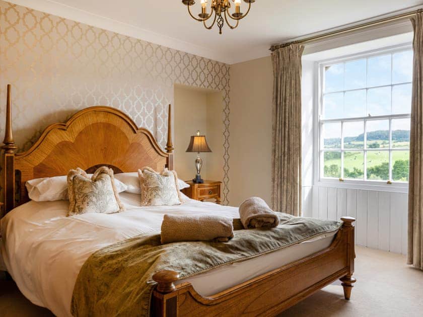 Relaxing double bedroom | Thirley Cotes Farmhouse, Harwood Dale, near Scarborough