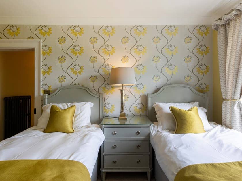 Twin bedroom | Thirley Cotes Farmhouse, Harwood Dale, near Scarborough