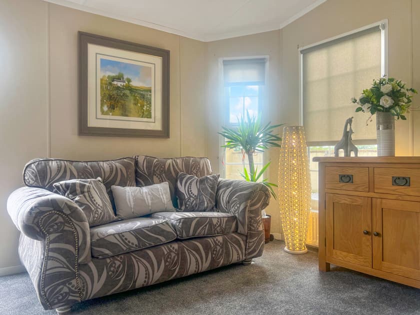 Living area | Meadows Farm Lodge - Meadows Farm, Gorseinon, near Swansea
