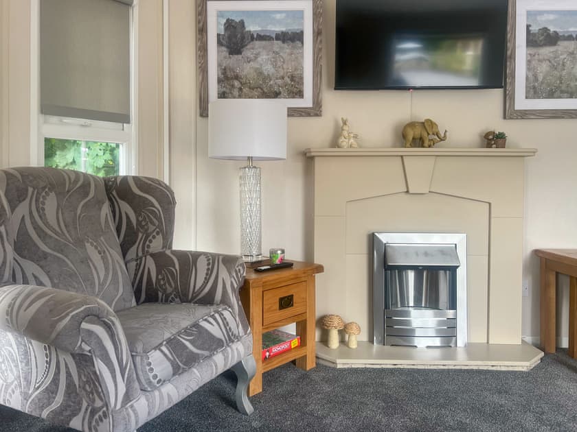 Living area | Meadows Farm Lodge - Meadows Farm, Gorseinon, near Swansea