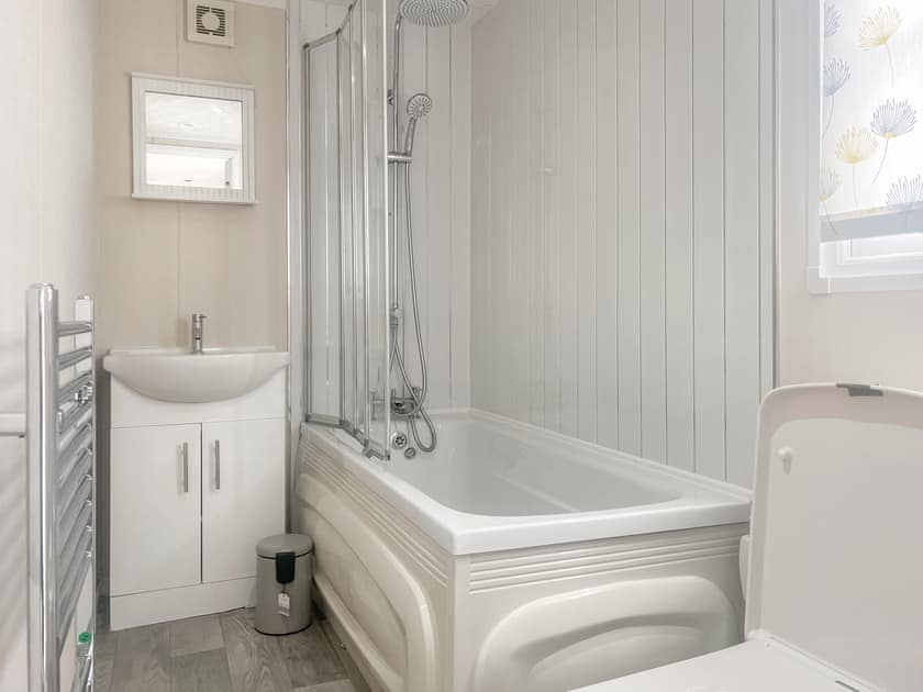 Bathroom | Meadows Farm Lodge - Meadows Farm, Gorseinon, near Swansea