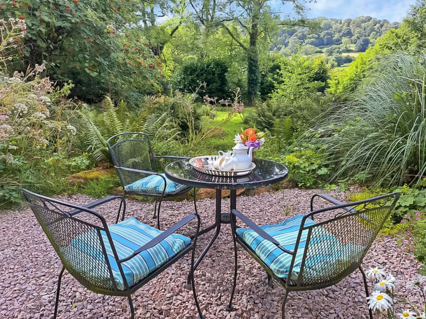 Sitting-out-area | Brook Lodge - Dartmoor Lodges, Doccombe, near Dunsford 