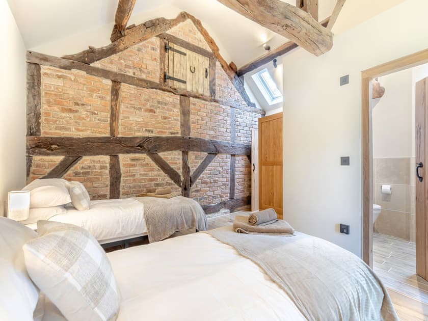 Twin bedroom | Shepherds Barn, Whiteley Green, Macclesfield