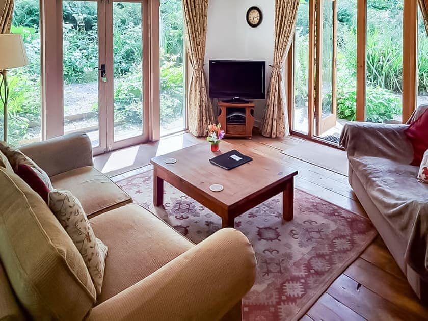 Living area | Brook Lodge - Dartmoor Lodges, Doccombe, near Dunsford 