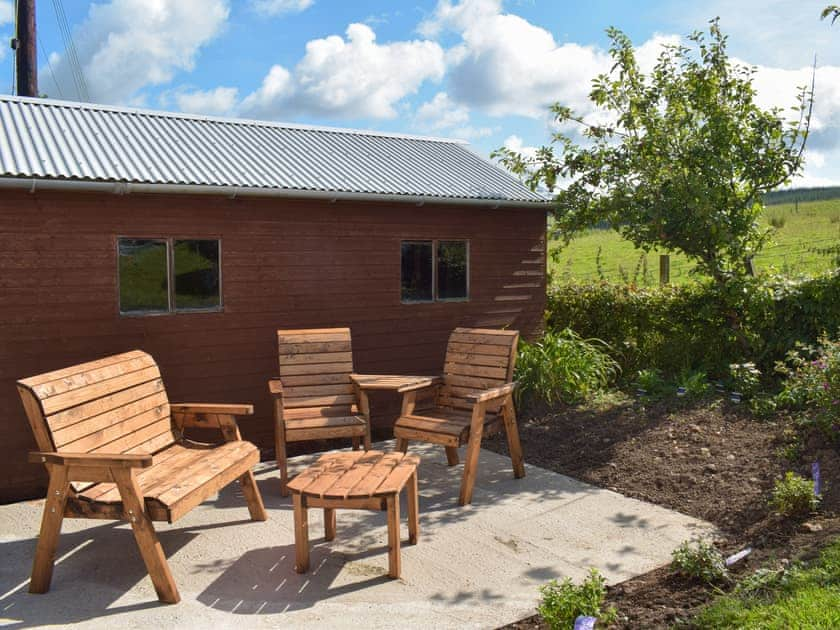 Sitting-out-area | LilyBank Cottage, Pinmore, near Girvan