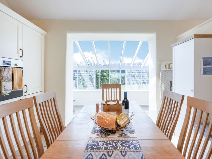 Farmhouse kitchen style dining area | Mulberry Cottage, Harwood Dale, near Scarborough