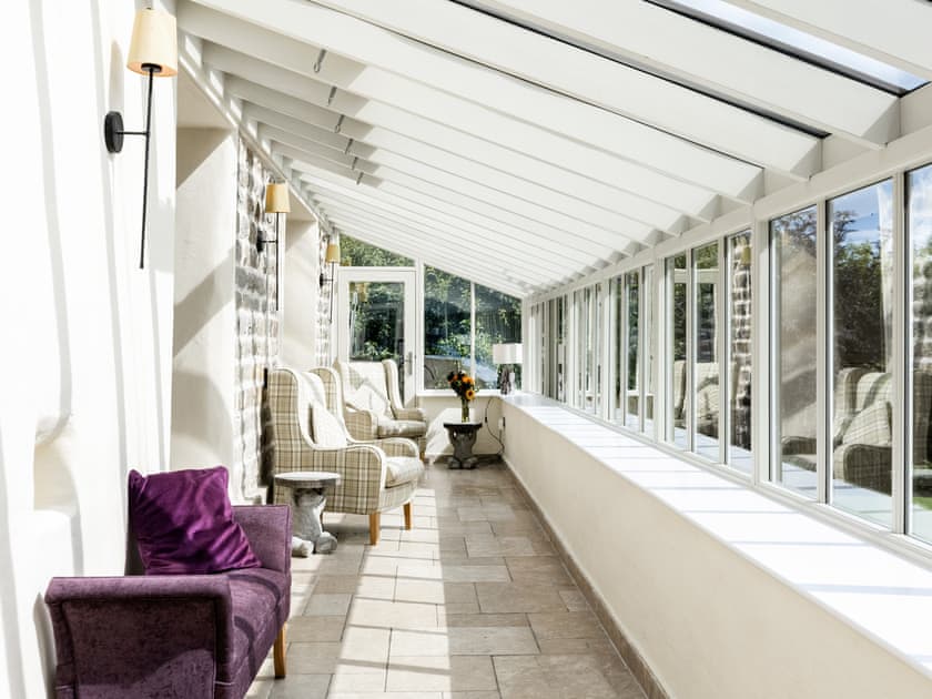 Wonderful sun room with fantastic views over the garden | Mulberry Cottage, Harwood Dale, near Scarborough