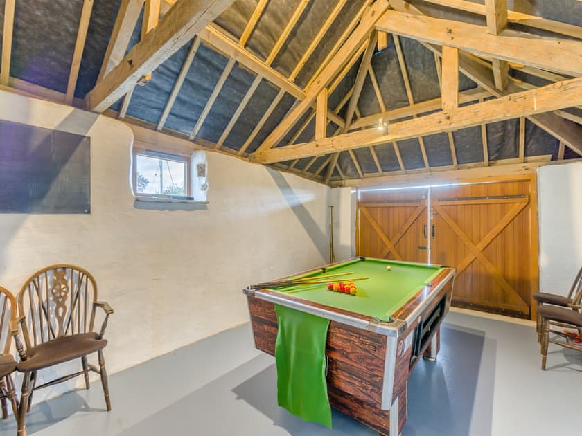 Games room | Higher Churchtown Farm - The Place 2 B - Higher Churchtown Farm Barns, Tresmeer, near Launceston