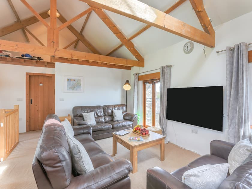 Open plan living space | Higher Churchtown Farm - What a Beauty - Higher Churchtown Farm Barns, Tresmeer, near Launceston