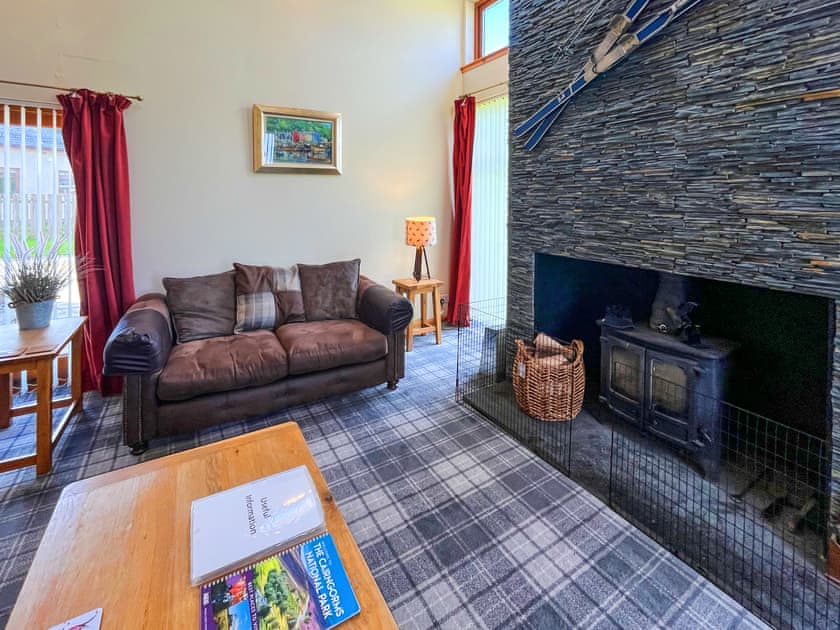 Living area | River View, Dalwhinnie