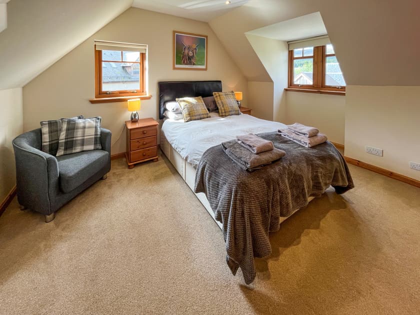Double bedroom | River View, Dalwhinnie