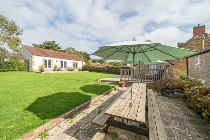 The garden dining table seating 18 | Park Farmhouse, Chideock, near Bridport