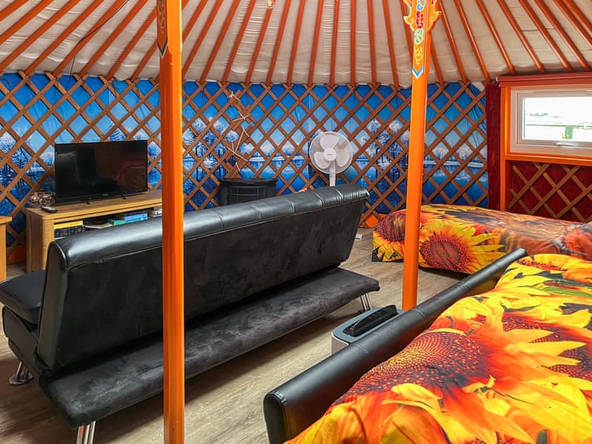 Interior | Orange Yurt - Clochforbie Yurts, Fisherie