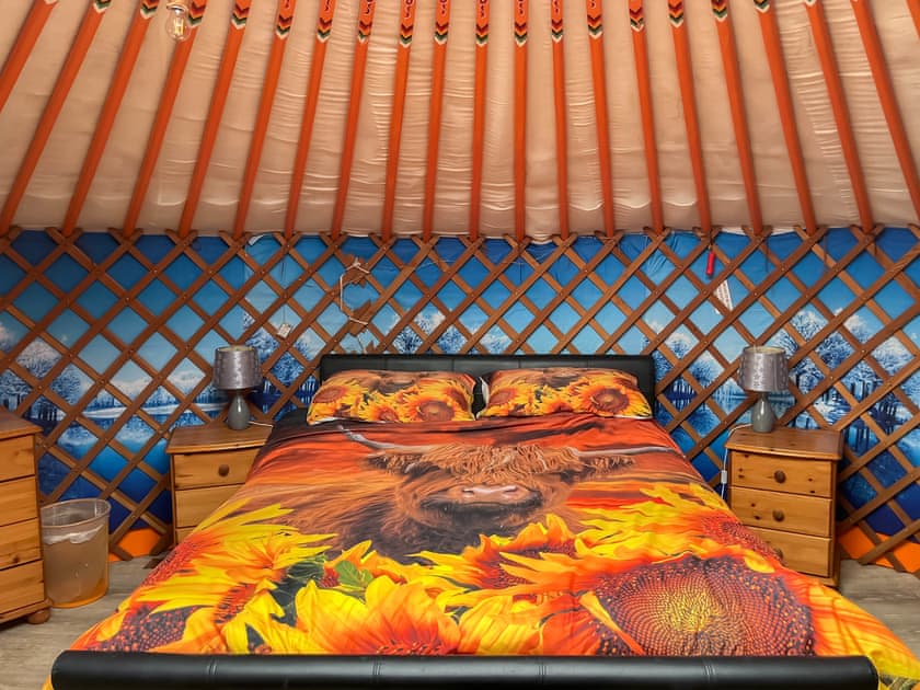 Interior | Orange Yurt - Clochforbie Yurts, Fisherie