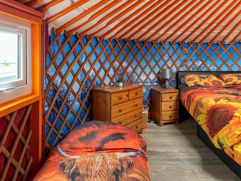 Interior | Orange Yurt - Clochforbie Yurts, Fisherie
