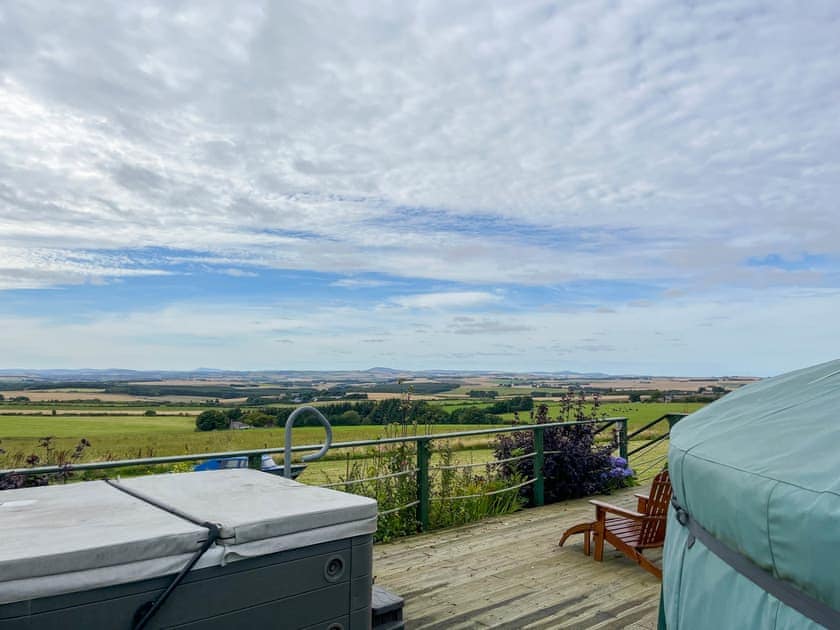 Decking | Green Yurt - Clochforbie Yurts, Fisherie