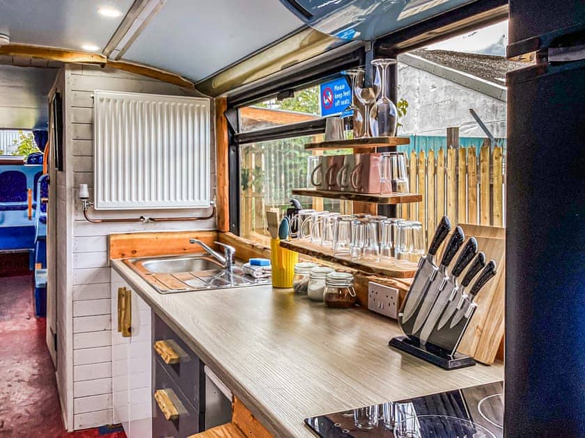 Kitchen | Archie The Double Decker Bus  - Tain Glamping, Tain